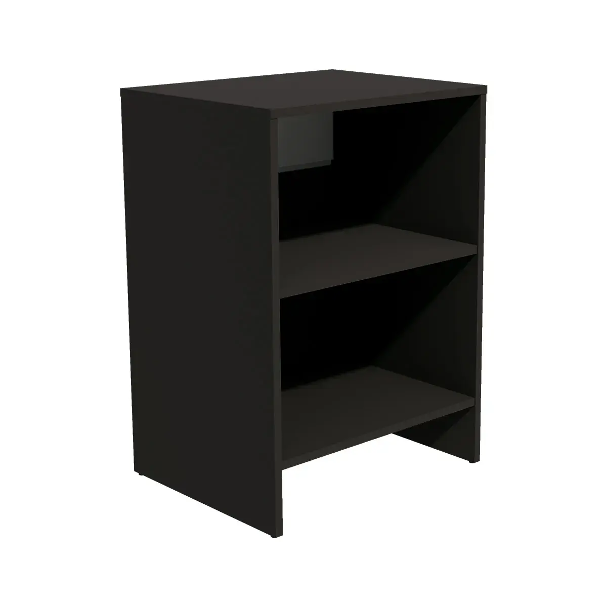 Comptoir d'accueil noir mat / gris 62,5 x 51 x 88 cm - Comptoirs Easy-2