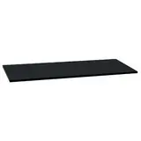 Tablette droite bois mélaminé 102,7 x 21 cm ép. 19 mm, chants droits minces, pour Gamme Square - Noir mat - Tablettes Bois mélaminé