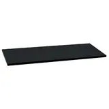 Tablette droite bois mélaminé 102,7 x 33 cm ép. 19 mm, chants droits minces, pour Gamme Square - Noir mat - Tablettes Bois mélaminé
