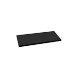 Tablette droite bois mélaminé 62,7 x 33 cm ép. 19 mm, chants droits minces, pour Gamme Square - Noir mat - Tablettes Bois mélaminé