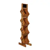 Présentoir bois incliné 4 niveaux avec ardoise 60 x 40 x 200 cm Pin massif - Présentoir magasin - Meubles et présentoirs cavistes