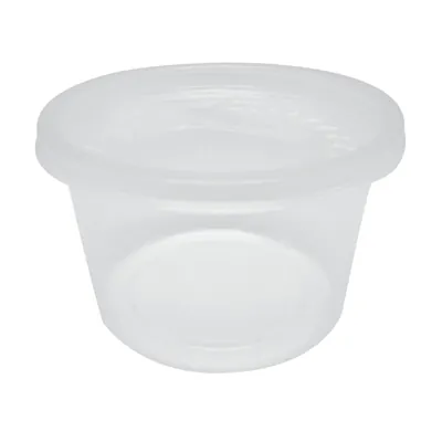 Pot à sauce plastique transparent 473 ml - Coupelle jetable - Lot de 25 - Pots à sauce, Verrines jetables-2