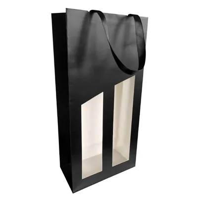 Sacs à fenêtre 2 bouteilles Séduction - Sacs pour bouteilles de vin