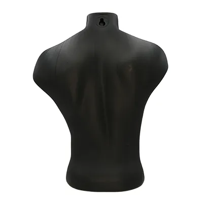 Buste homme plastique H 60 cm - Torse homme - Noir - Bustes mannequins hommes-3