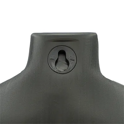 Buste homme plastique H 60 cm - Torse homme - Noir - Bustes mannequins hommes-4