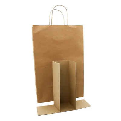 Sacs kraft 3 bouteilles - Sacs pour bouteilles de vin-5