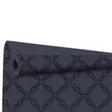 Papier cadeau Grata bleu mat motif brillant recto-verso 70 cm x 25 m 100% recyclé 80 g/m² – Le rouleau - Papier cadeaux couchés à motifs