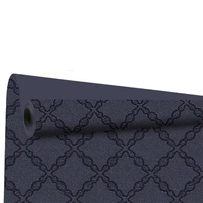 Papier cadeau Grata bleu mat motif brillant recto-verso 70 cm x 25 m 100% recyclé 80 g/m² – Le rouleau - Papier cadeaux couchés à motifs-2
