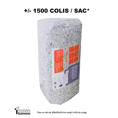 Particule de calage BlocBox - Fibre de calage BlocBox - 10kg = 2m³  - Particules de calage, Protection colis