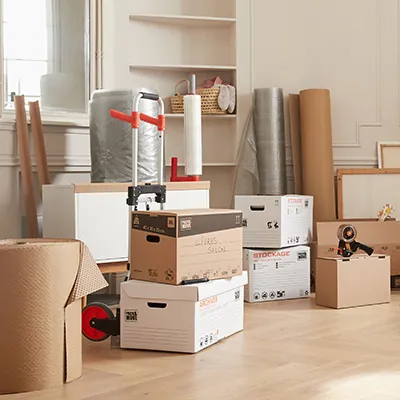 Caisse carton - Caisse américaine carton - Carton déménagement 72L - carton simple cannelure 60 x 40 x 30 cm - Lot de 20 - Caisses américaines cartons-3