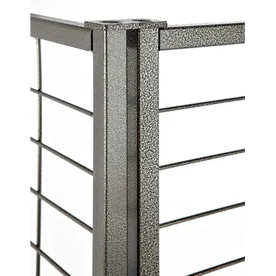 Inserts doubles pour présentoir grille ø 16 mm - Gris martelé - Lot de 2 - Présentoirs grilles-3