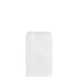 Sachet papier kraft blanc 11,5 x 21 cm - Sachet plat - Lot de 500 - Sachets papier blanc