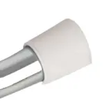 Embout rond emboitant plastique ø 8 mm pour broche - Blanc - Lot de 50 - Broches simples pour panneaux rainurés