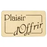 Étiquettes cadeaux adhésives Plaisir d'offrir or brillant - Paquet de 1000