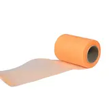 Ruban tulle orange fluo 10 cm x 5 m 100% polyamide - Rubans cadeaux, Rubans tissu, Cordons