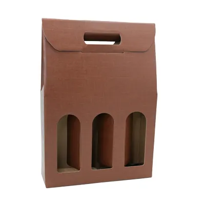 Boîtages 3 bouteilles carton - Coffrets pour bouteilles de vin, Boîtes pour bouteilles de vin-2