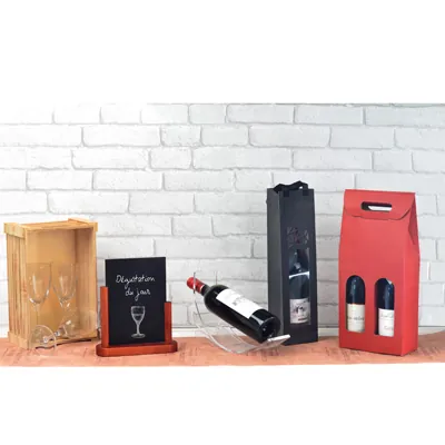 Boîtages 2 bouteilles carton - Coffrets pour bouteilles de vin, Boîtes pour bouteilles de vin-3
