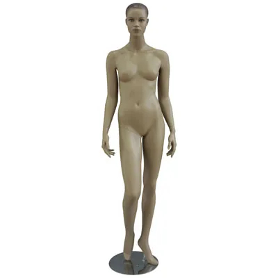 Mannequin femme afro, cheveux sculptés, bras le long du corps - Mannequins femmes