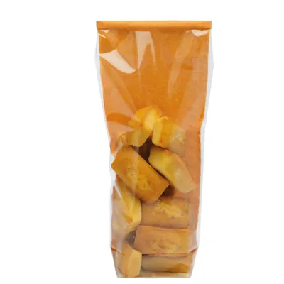 Sachet confiserie polypro toile de jute Orange fond PP 10 x 22 cm - Sachet bonbons - Lot de 100 - Sachets bonbon, Sachets confiserie-2