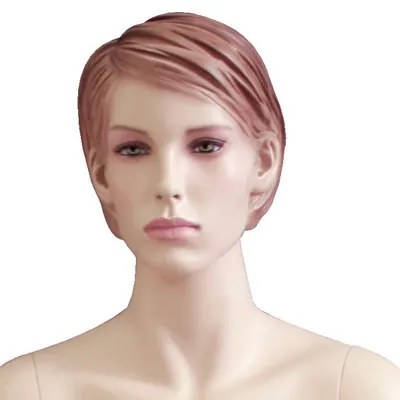 Mannequin femme assise, cheveux sculptés - Mannequins femmes-2