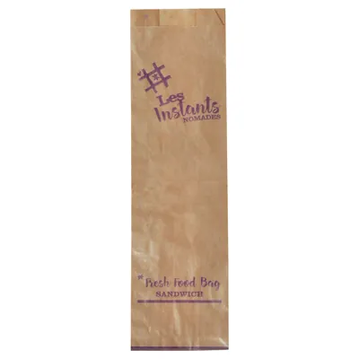 Sac sandwich papier kraft brun 10 x 6 x 34 cm - Sachet sandwich - Lot de 1000 - Emballage sandwich