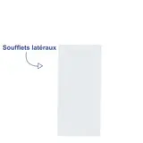 Sachet papier kraft blanc 14 x 6 x 31 cm - Lot de 500 - Sachets papier blanc