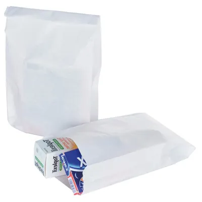 Sachet papier kraft blanc 14 x 6 x 31 cm - Lot de 500 - Sachets papier blanc-2