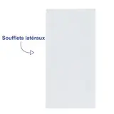 Sachet papier kraft blanc 20 x 6 x 42 cm - Lot de 500 - Sachets papier blanc