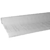 Nappe damassée déperlante - Nappe jetable - Nappe papier - Argent - Rouleau de 1,18 x 25 m