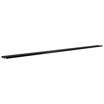 Couvercle de gondole noir sablé 133x7,5 - Ligne Store noir Sablé pas de 25 mm