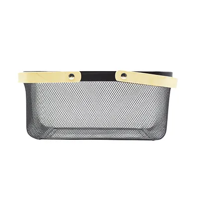 Panier libre-service métal mesh rectangle - 13 litres - Paniers magasin-2