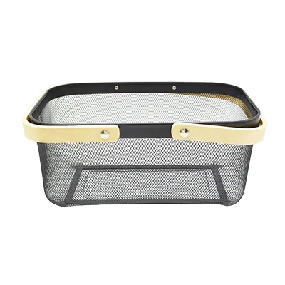Panier libre-service métal mesh rectangle - 13 litres - Paniers magasin-3