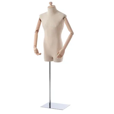 Buste couture homme bras articulés bois H 80 cm - Mannequin couture homme - Bustes couture, torses couture-4