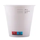 Gobelet boisson froide 33 cl 12oz ø 8 x 11,6 cm - Gobelet carton - Gobelet café - Blanc - Lot de 50 - Gobelets carton, Gobelets café