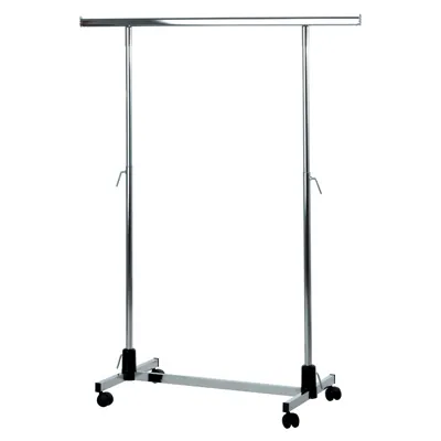 Portant droit - L 120 + 2 rallonges 33 cm - hauteur réglable 110/180 cm - Portants à vêtements droits