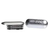 Embout ovale pour tube 30 x 15 mm Chromé - Arrêts de cintre pour tube - Paquet de 10 - Crémaillères économiques