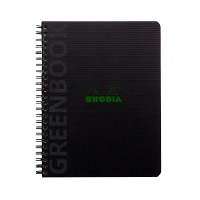 Cahier à spirale Rhodiactive Greenbook 5/5 - A5  - Blocs notes, Cahiers