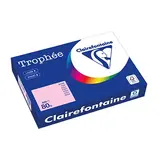 Papier A4 rose pastel 80g Clairefontaine Trophée - Ramette de 500 feuilles - Papier imprimante