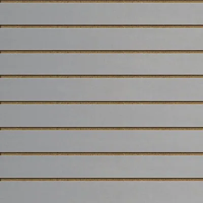 Panneau rainuré entraxe 15 cm 120 x 120 cm ép. 18 mm MDF - Gris clair – Lot de 2 - Panneaux rainurés