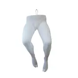Jambes mannequin homme pliées avec crochet métal H 100 cm - Présentoir pantalon et lingerie - Blanc - Jambes et pieds