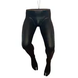 Jambes mannequin homme pliées avec crochet métal H 100 cm - Présentoir pantalon et lingerie - Noir - Jambes et pieds