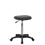 Tabouret assis/debout gris anthracite H 64 à 86 cm