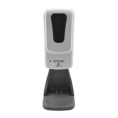 Distributeur de savon ou gel sur socle - 1 litre - Blanc / Noir / Gris - Distributeur de savon-2