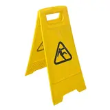 Panneau sol glissant - Chevalet sol glissant pliable Jaune 30 x 63 cm - Entretiens divers