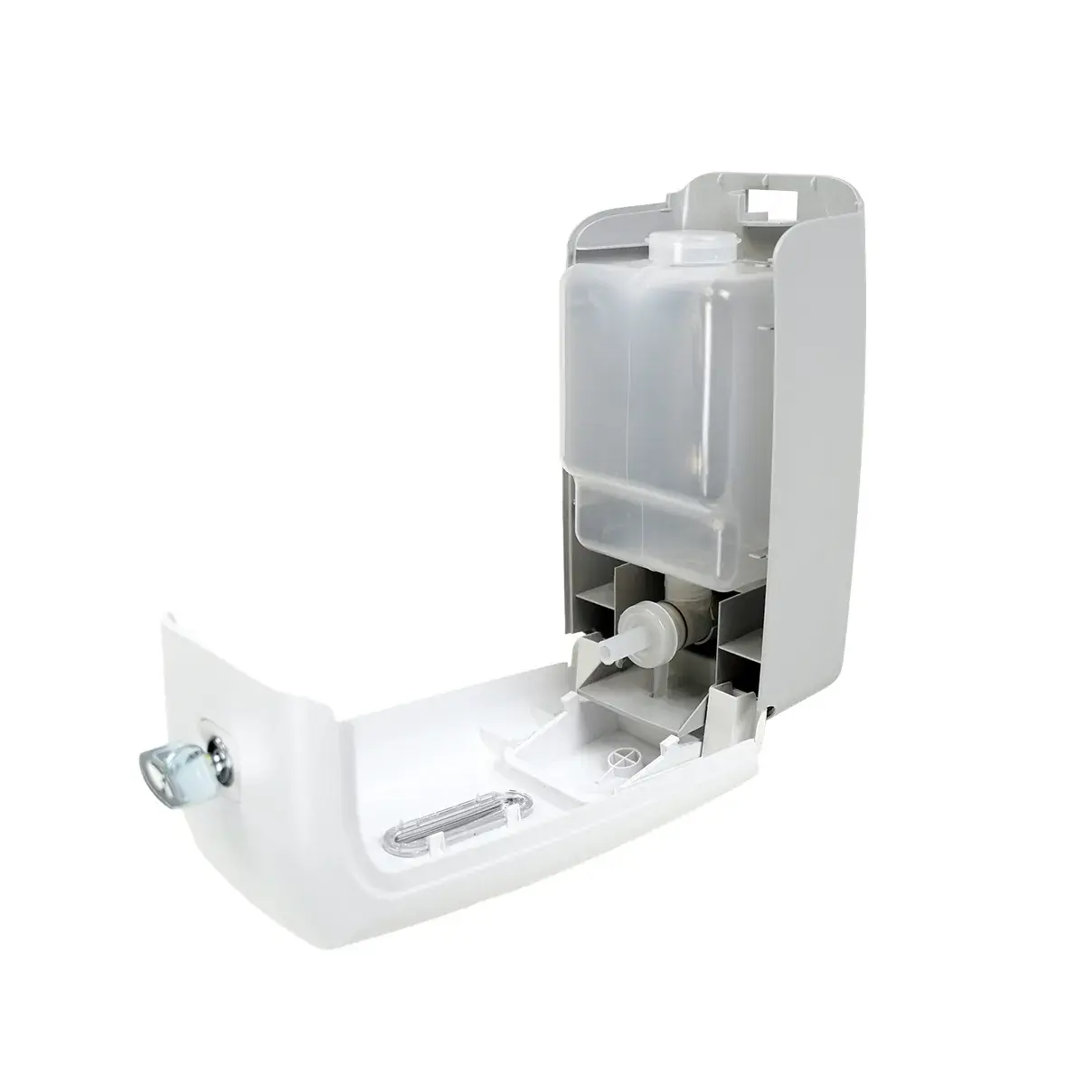 Distributeur de savon liquide mural professionnel ABS 800ml blanc - Distributeur de savon-5