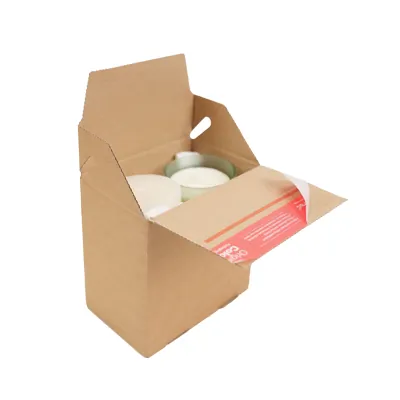 Carton d'expédition fond auto avec fermeture adhésive Eurobox S 14,5 x 9,5 x 14 cm - Boîte carton - Lot de 20 - Cartons d'expédition, Boîtes carton-3