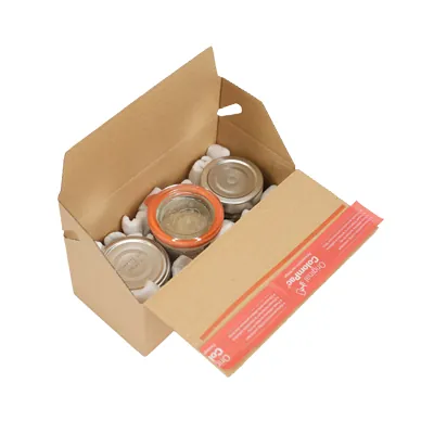 Carton d'expédition Colompac à fond auto et fermeture adhésive Eurobox S 19,5x9,5x9 cm - Boîte carton - Lot de 20 - Cartons d'expédition, Boîtes carton-3