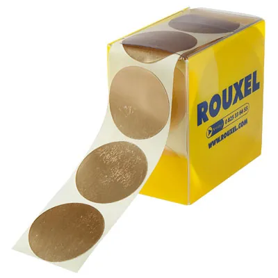 Étiquette cadeau adhésive Or neutre ø 36 mm - Étiquette autocollante Or ronde - Lot de 500 - Étiquettes cadeaux adhésives-3