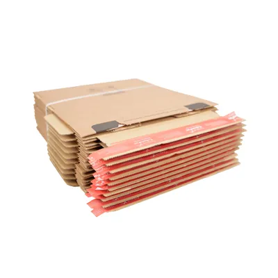 Carton d'expédition sécurisés aller retour Brun Format L 33,6x24,1x14cm - Boîte carton - Lot de 10 - Cartons d'expédition, Boîtes carton-6