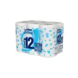 Papier toilette blanc 2 plis 100% cellulose - Lot de 96 rouleaux - Papier toilette et mouchoirs